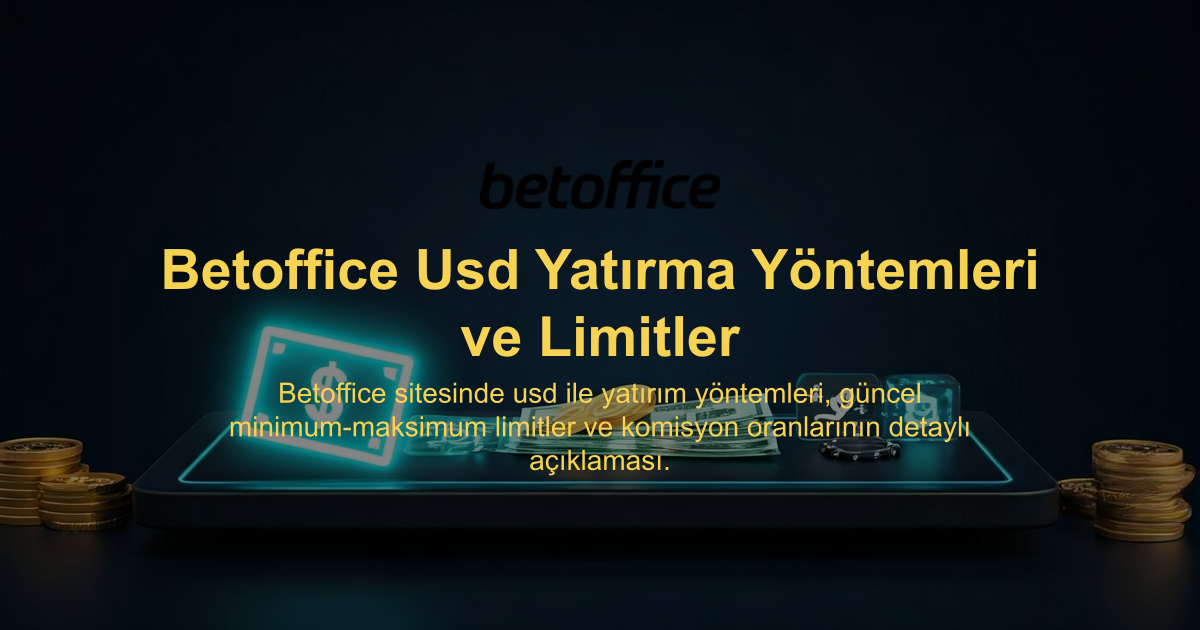 Betoffice Usd Yatırma Yöntemleri ve Limitler